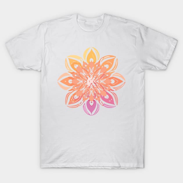 mandala Clamber drawingmandala Flutter stuffed T-Shirt by Martin Young